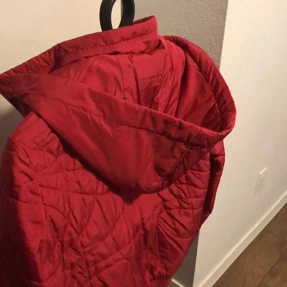 Cozy red padded winter jacket from Next. - Picture 3 of 10